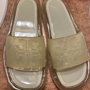Tory burch like new bubble slide